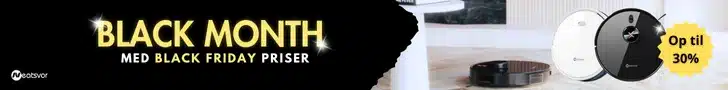 Neatsvot robotstøvsuger Black Month tilbud
